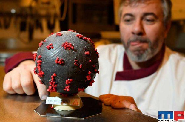 تصاویری دیدنی از خلاقیت و شوخی آشپزها با ویروس کرونا 3 خلاقیت آشپزها با ویروس کرونا