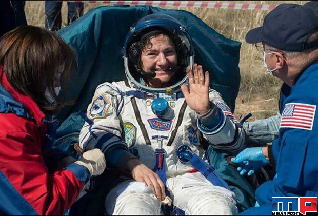 تصاویری دیدنی از لحظه فرود فضانوردان روی زمین 2 لحظه فرود فضانوردان روی زمین