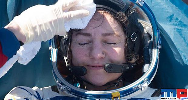 تصاویری دیدنی از لحظه فرود فضانوردان روی زمین 17 لحظه فرود فضانوردان روی زمین