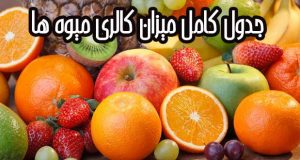 میزان کالری انواع میوه