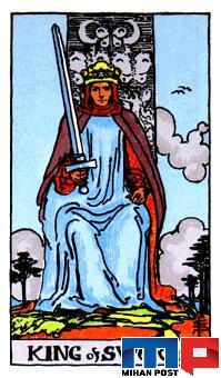 کارت شاه (حاکم) شمشیر فال تاروت