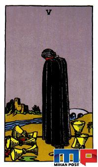 کارت پنج جام فال تاروت