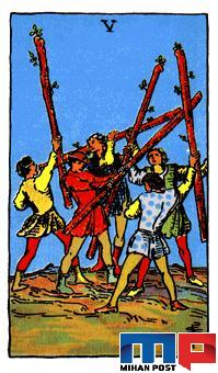 کارت پنج چوب دست تاروت