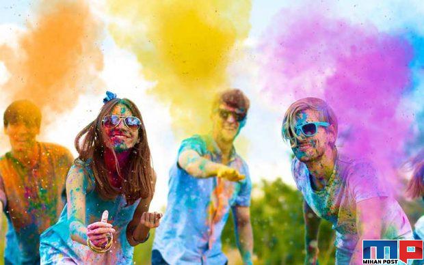 تصاویر جذاب و تماشایی از جشن هولی در هند 4 جشن هولی در هند