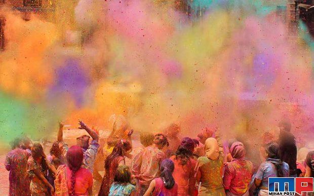 تصاویر جذاب و تماشایی از جشن هولی در هند 7 جشن هولی در هند
