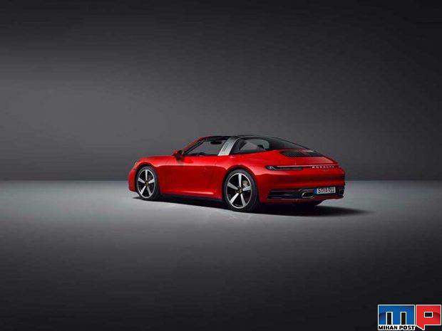 پورشه 911 تارگا 2021 به زودی بصورت رسمی معرفی می شود + عکس 11 پورشه 911 تارگا 2021