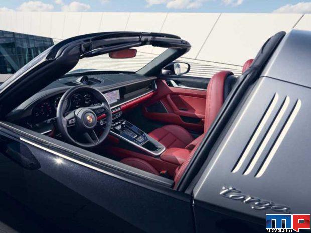پورشه 911 تارگا 2021 به زودی بصورت رسمی معرفی می شود + عکس 8 پورشه 911 تارگا 2021