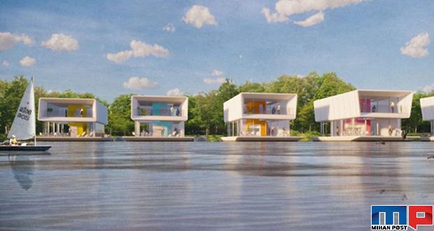 ساخت خانه های شناور با امکان تولید برق از آب و نور خورشید 1 ساخت خانه های شناور