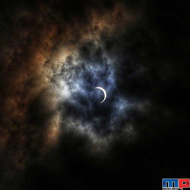 عکس های خورشید گرفتگی سال 99