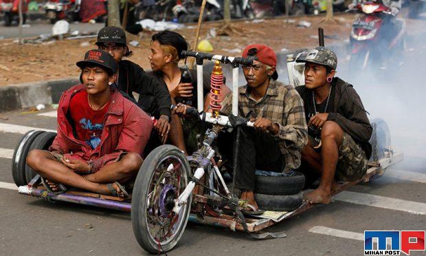 تصاویری دیدنی از فستیوال وسپا در اندونزی ، عاشقان موتورسیکت را تماشا کنید 2 فستیوال وسپا در اندونزی