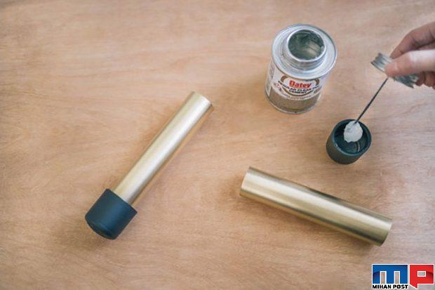 ساخت دمبل خانگی برای ورزش کردن با هزینه پایین در منزل 5 ساخت دمبل خانگی