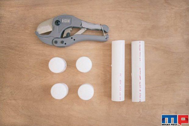 ساخت دمبل خانگی برای ورزش کردن با هزینه پایین در منزل 3 ساخت دمبل خانگی