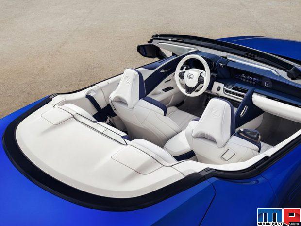 نگاهی دقیق به لکسوس LC 500 کانورتیبل 2021 + عکس 6 لکسوس LC 500 کانورتیبل 2021