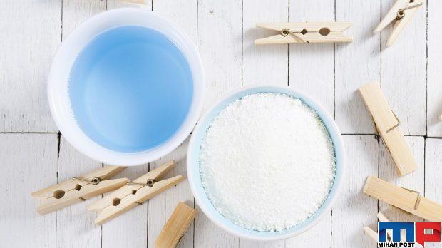 مایع لباسشویی بهتره یا پودر لباسشویی ؟ مقایسه کامل این دو شوینده 4 مایع لباسشویی بهتره یا پودر لباسشویی