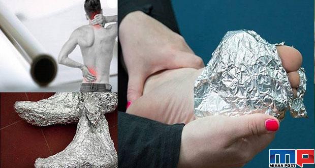 پیچیدن پاها در فویل آلومینیومی چه فوایدی دارد ؟ 2 پیچیدن پاها در فویل آلومینیومی