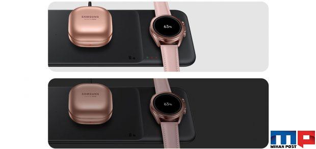 شارژر وایرلس جدید سامسونگ با امکان شارژ سه دستگاه بصورت همزمان 2 شارژر وایرلس جدید سامسونگ