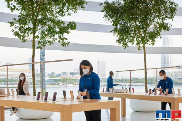 عکس های فروشگاه شناور اپل در کشور سنگاپور را تماشا کنید 3 عکس های فروشگاه شناور اپل