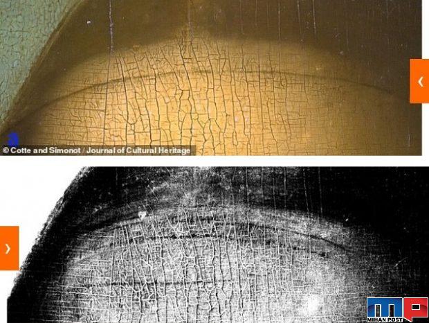 طرح مخفی در زیر نقاشی مونالیزا اثر لئوناردو داوینچی 7 طرح مخفی در زیر نقاشی مونالیزا
