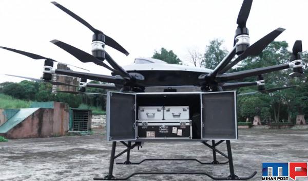 پهپاد EHang با قابلیت جابجایی بار تا وزن 200 کیلوگرم 4 پهپاد EHang