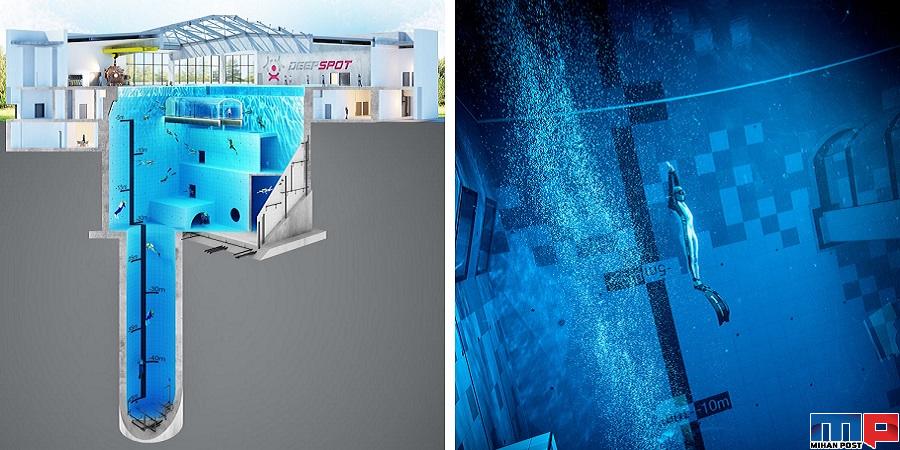 عمیق ترین استخر جهان در کشور لهستان افتتاح شد + عکس 5 عمیق ترین استخر جهان