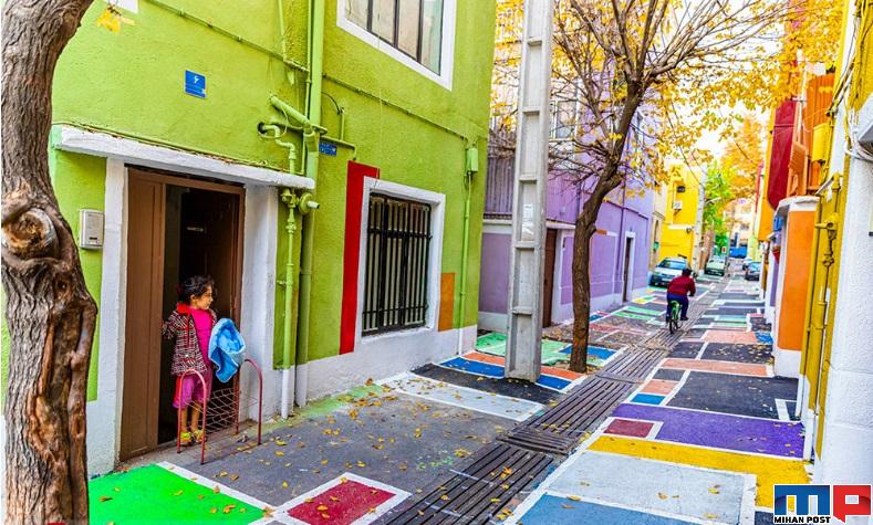 عکس های محله دستغیب بعد از رنگ آمیزی شاد توسط شهرداری 9 عکس های محله دستغیب