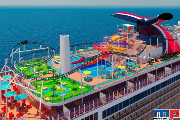 کشتی تفریحی ماردی گراس که دارای ترن هوایی است ! 3 کشتی تفریحی ماردی گراس