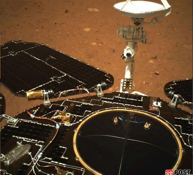 نخستین تصاویر مریخ نورد چینی از سطح مریخ ثبت شد 3 تصاویر مریخ نورد چینی