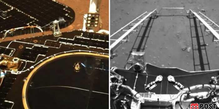 نخستین تصاویر مریخ نورد چینی از سطح مریخ ثبت شد 15 تصاویر مریخ نورد چینی