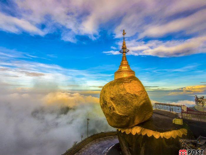 صخره طلایی میانمار یکی از دیدنی ترین جاذبه های گردشگری 4 صخره طلایی میانمار