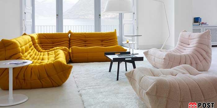 مبل های راحتی پفی یکی از بهترین ترندهای دکوراسیون داخلی در سال ۲۰۲۱ 2 مبل های راحتی پفی