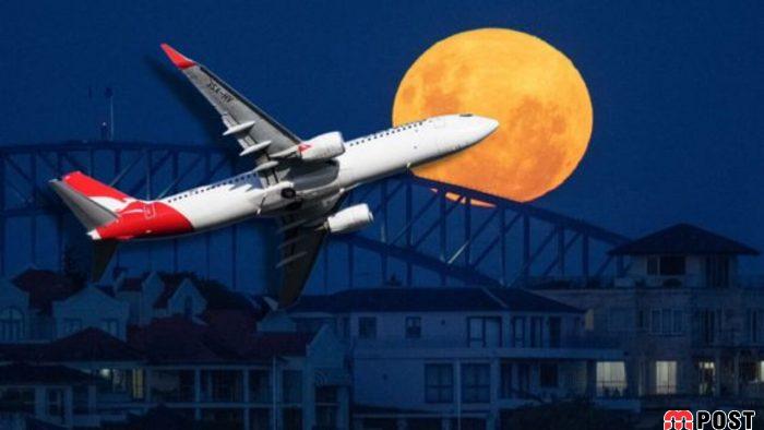 سفر به ناکجاآباد خطوط هوایی کانتاس برای تماشای خسوف کامل 3 خطوط هوایی کانتاس