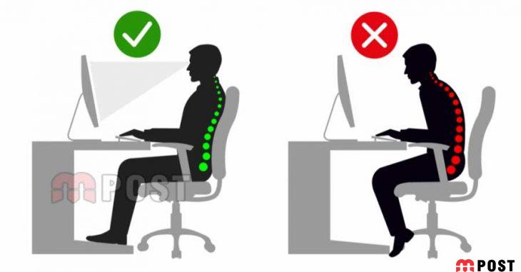 چرا درست نشستن پشت میز کار ضرورت دارد ؟ 4 درست نشستن پشت میز