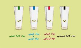 رنگ روی بسته بندی خمیردندان