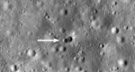 برخورد یک موشک به سطح ماه