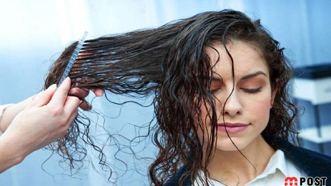برس زدن موی خیس