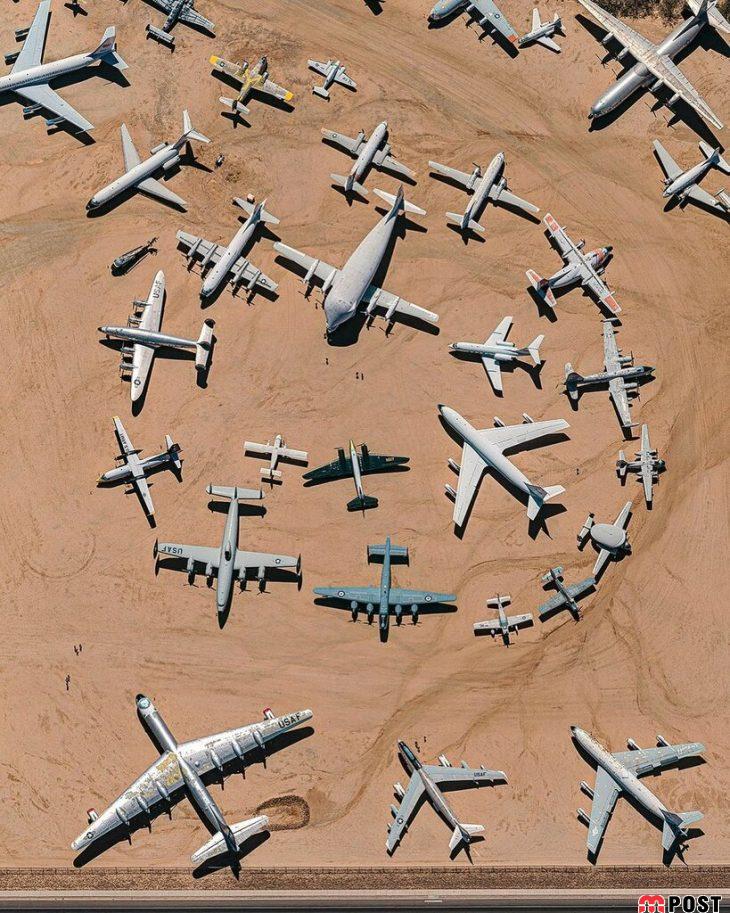 بزرگ ترین گورستان هواپیماهای سنگین در آمریکا را تماشا کنید 2 گورستان هواپیما 10
