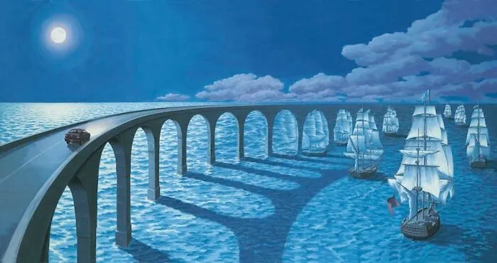 Magic realism painting 13