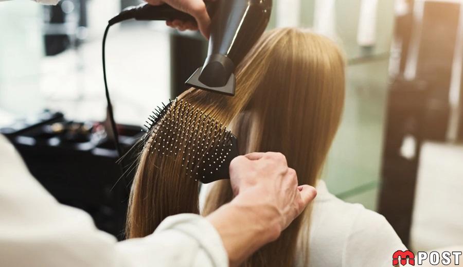 hair drying
